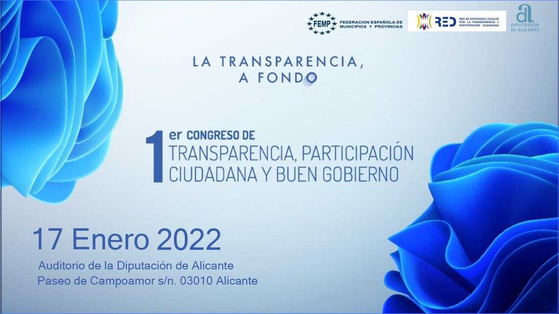 Congreso de Transparencia, Participación Ciudadana y Buen Gobierno de la Diputación Provincial de Alicante
